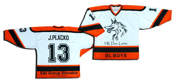 Hokejové dresy pre klub z Dunajskej Lužnej